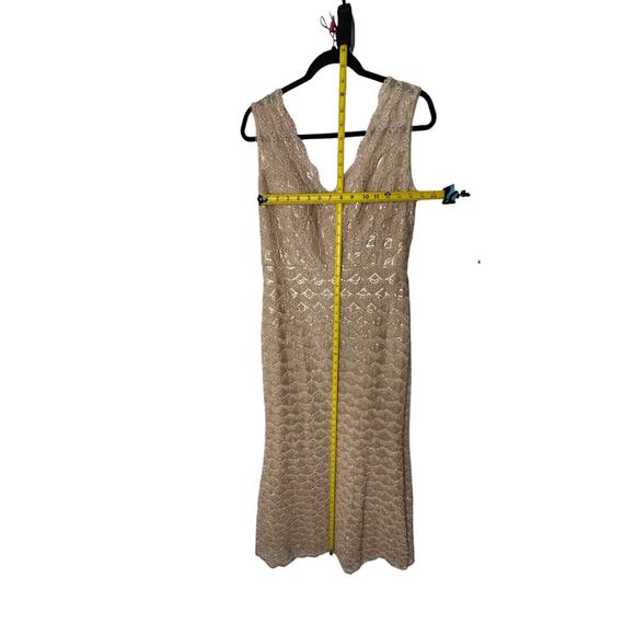 NEW Jade Couture Ball Gown Shawl 14 Beige Gold Lace Sequins Mother of Bride 7649 - Picture 13 of 15